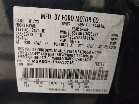 Used 2023 Ford Explorer XLT AWD/4WD image 33
