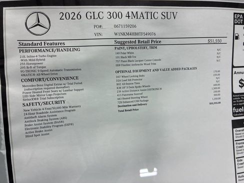 New 2026 Mercedes-Benz GLC 300 4MATIC image 18