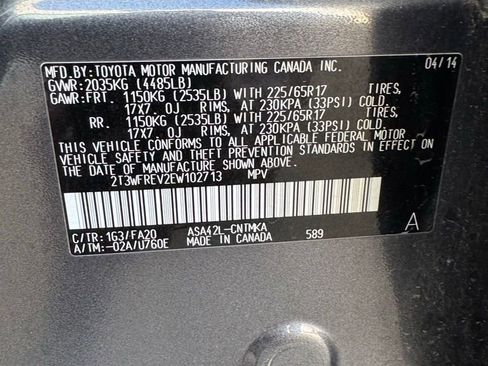 Used 2014 Toyota RAV4 XLE FWD image 23
