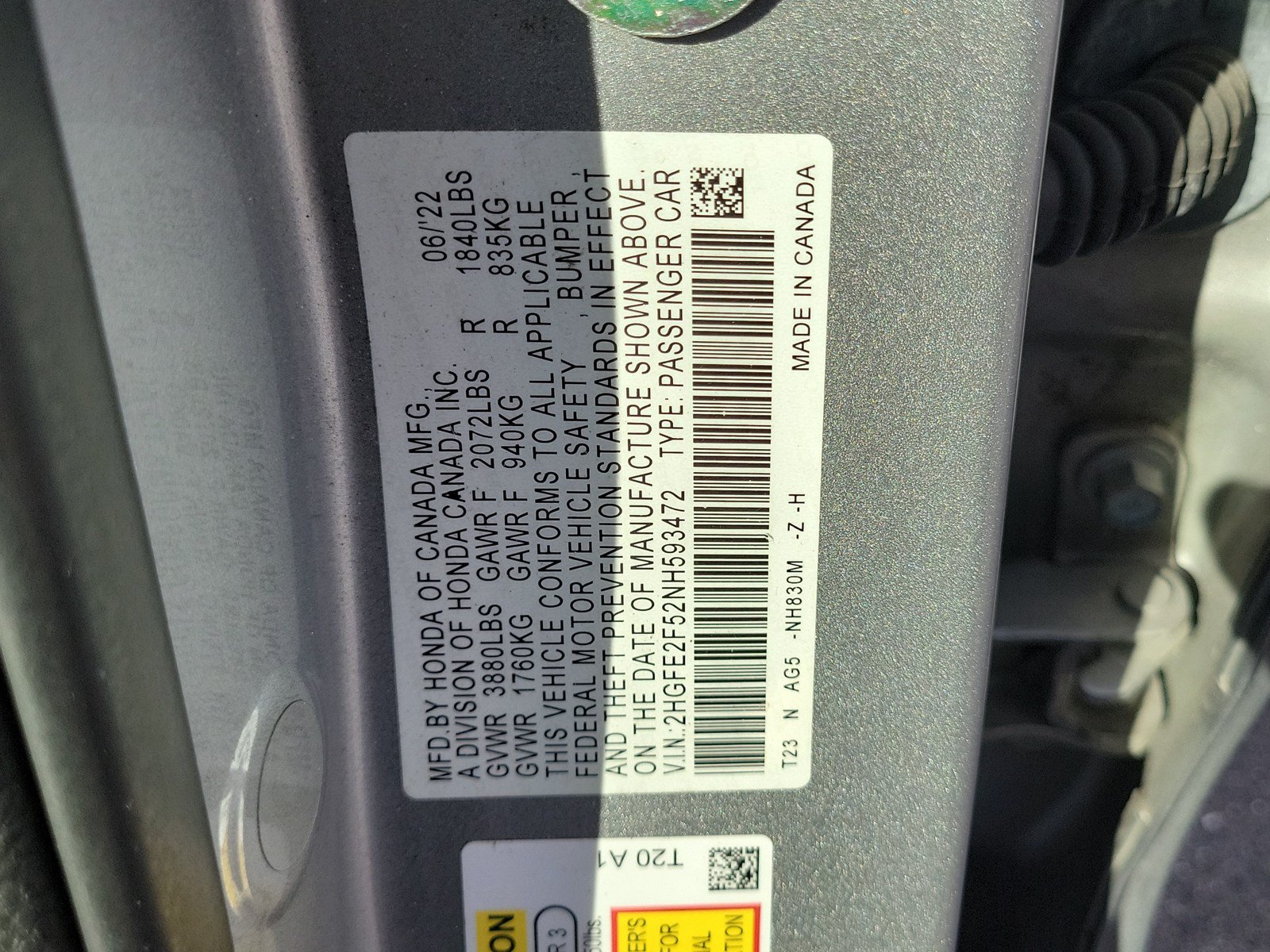 Used 2022 Honda Civic Sport image 32