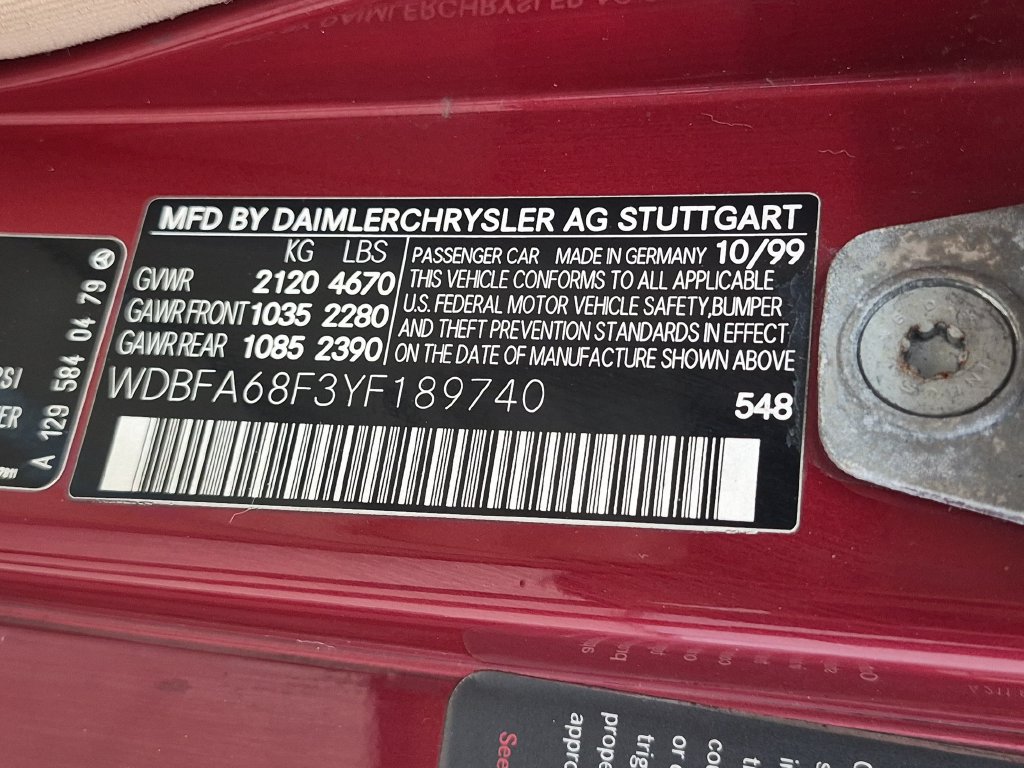 Used 2000 Mercedes-Benz SL 500 image 28