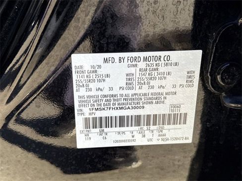 Used 2021 Ford Explorer Limited w/ Equipment Group 301A image 37