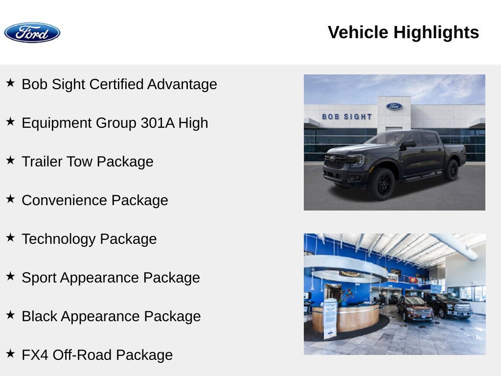 New 2026 Ford Ranger XLT w/ Equipment Group 301A High AWD/4WD image 2