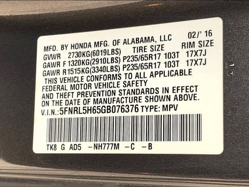 Used 2016 Honda Odyssey EX-L image 36