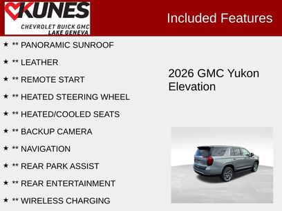 New 2026 GMC Yukon Elevation w/ Elevation Premium Package