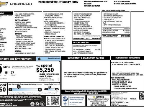 Used 2020 Chevrolet Corvette Stingray Convertible w/ Z51 Performance Package image 23