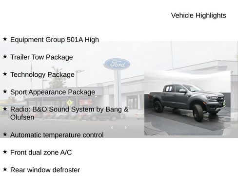 Used 2021 Ford Ranger Lariat w/ Equipment Group 501A High image 20