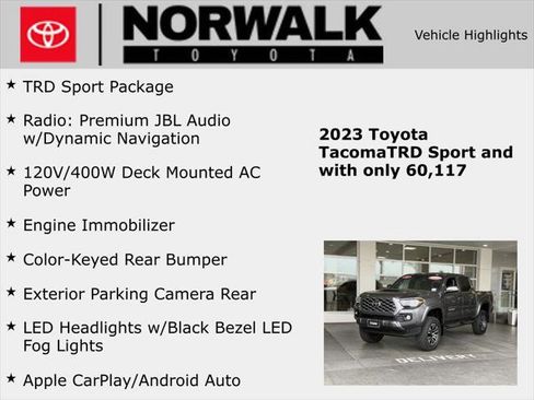Certified 2023 Toyota Tacoma TRD Sport RWD image 10