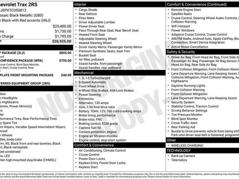 Used 2026 Chevrolet Trax RS w/ Sunroof Package FWD image 5