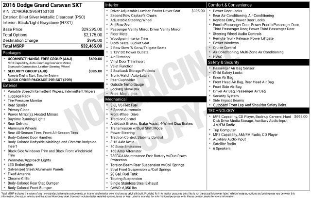 Used 2016 Dodge Grand Caravan SXT w/ UConnect Hands-Free Group FWD image 6