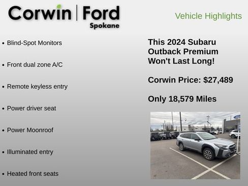 Used 2024 Subaru Outback Premium image 6