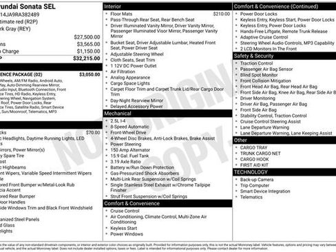 Used 2024 Hyundai Sonata SEL w/ Convenience Package FWD image 43
