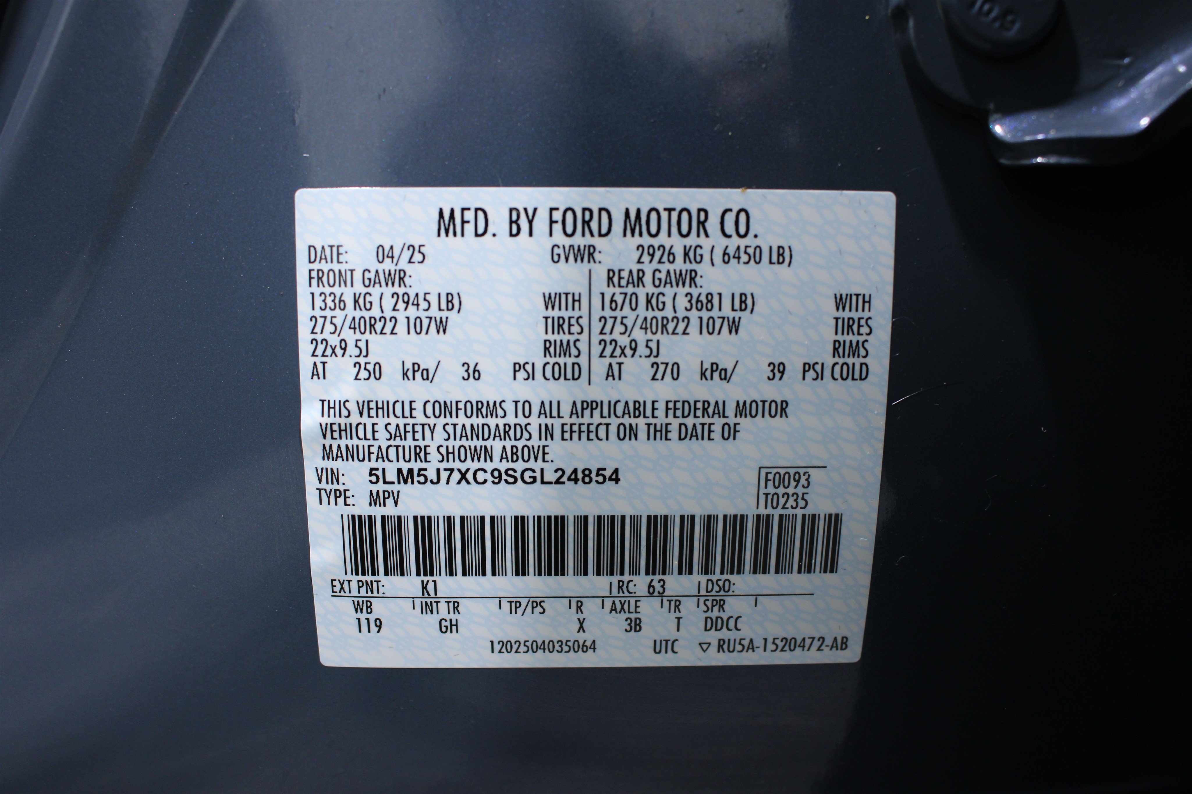 Used 2025 Lincoln Aviator Reserve w/ Equipment Group 201A AWD/4WD image 44