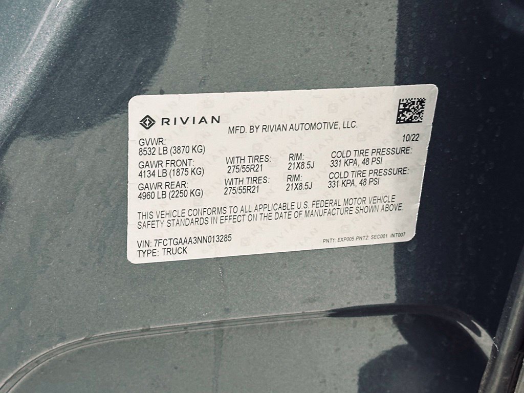 Used 2022 Rivian R1T Adventure AWD/4WD image 45