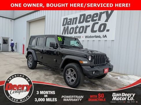Used 2021 Jeep Wrangler Unlimited Sport image 1