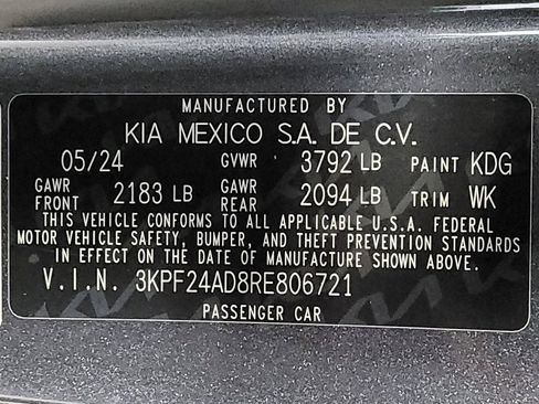Used 2024 Kia Forte LXS w/ LXS Technology Package FWD image 33