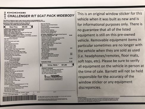 Certified 2021 Dodge Challenger R/T Scat Pack image 2