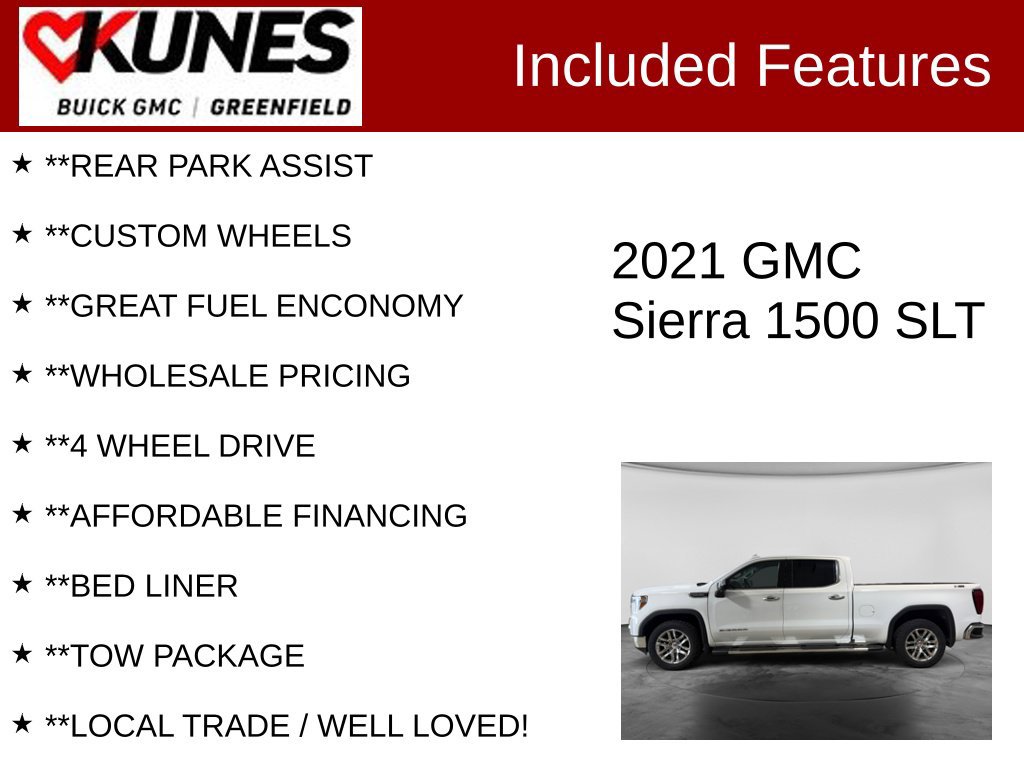 Used 2021 GMC Sierra 1500 SLT w/ SLT Premium Plus Package AWD/4WD image 3