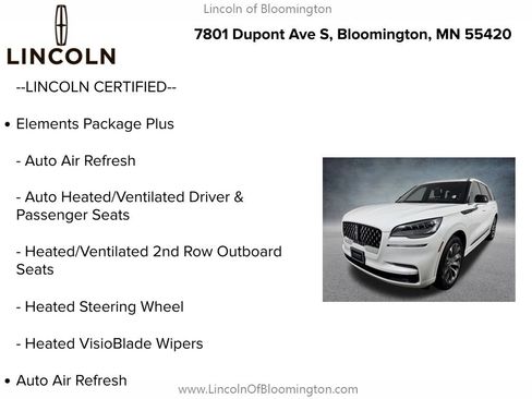 Used 2023 Lincoln Aviator Grand Touring w/ Elements Package Plus AWD/4WD image 6