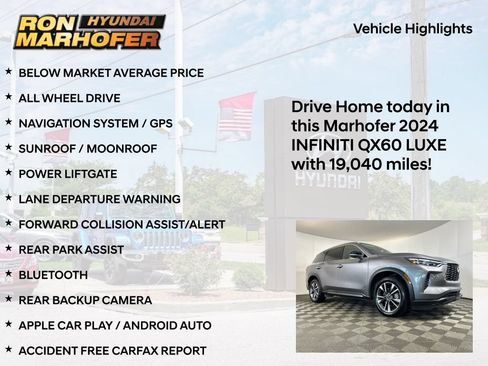 Used 2024 INFINITI QX60 Luxe AWD/4WD image 13