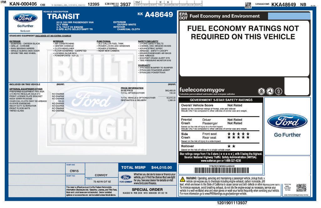Used 2019 Ford Transit 350 XLT RWD image 10