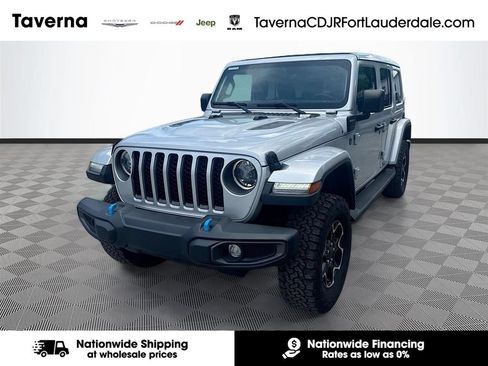Used 2023 Jeep Wrangler Unlimited Rubicon 4xe w/ Cold Weather Group AWD/4WD image 1
