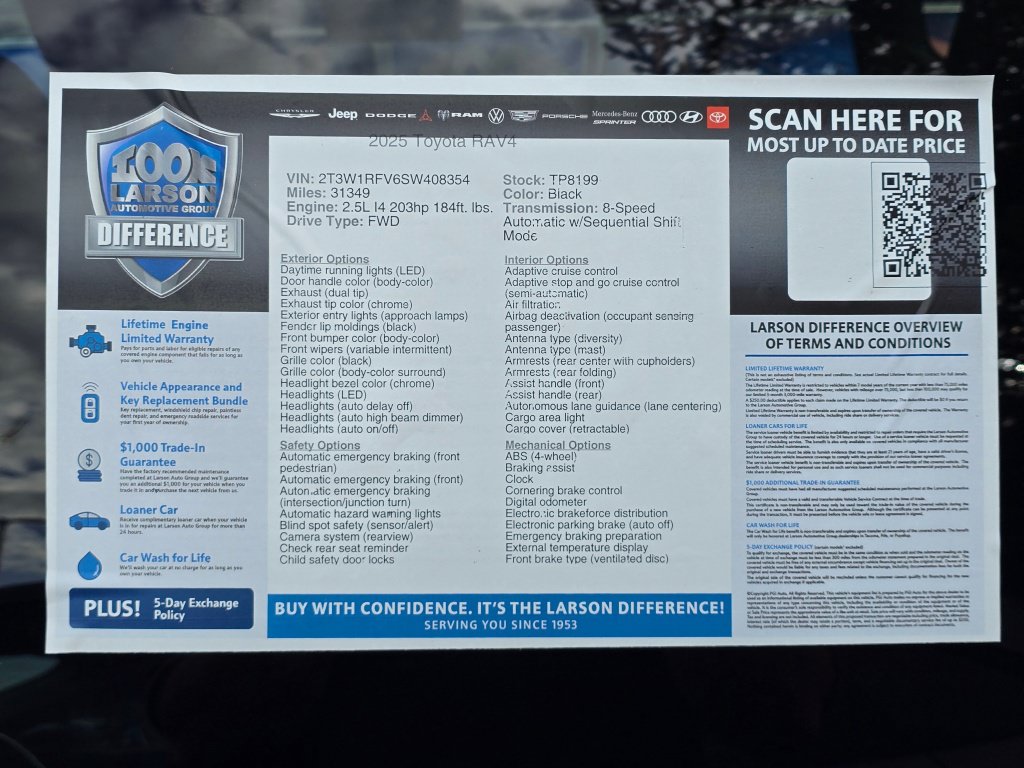 Certified 2025 Toyota RAV4 XLE FWD image 45