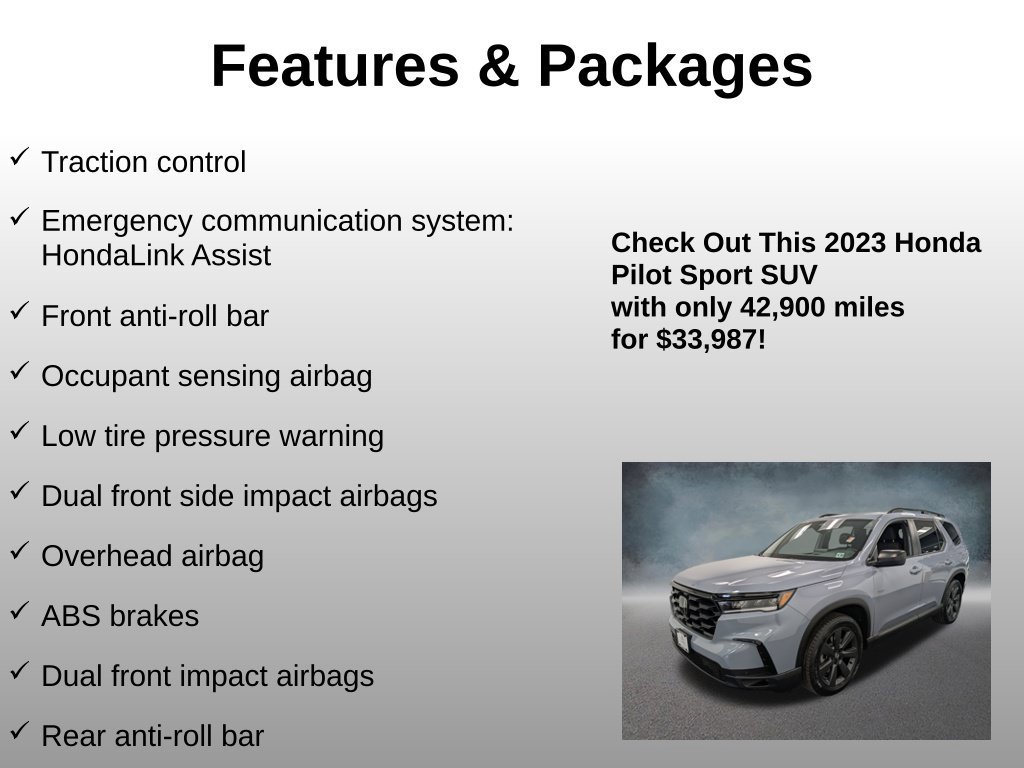 Used 2023 Honda Pilot Sport image 12