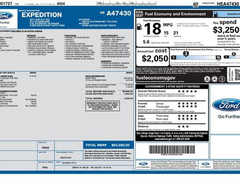 Used 2017 Ford Expedition XLT w/ Equipment Group 202A RWD image 33