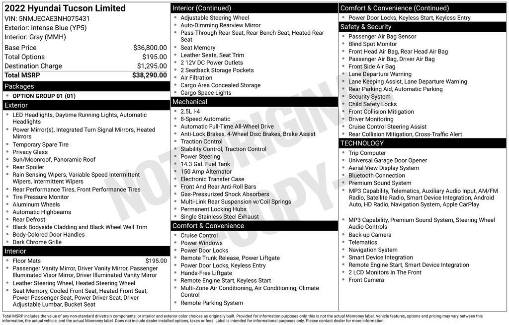Used 2022 Hyundai Tucson Limited AWD/4WD image 17
