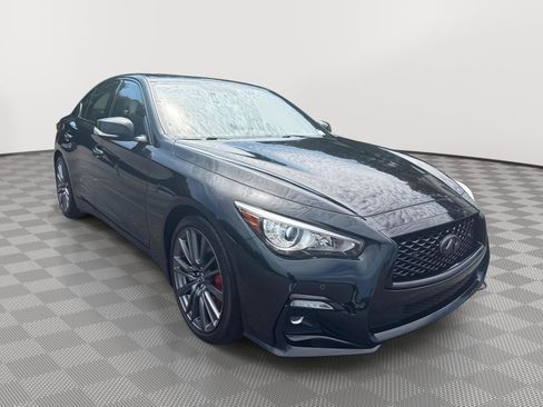 Certified 2023 INFINITI Q50 Red Sport 400 w/ Black Opal Edition RWD image 4