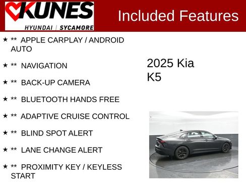 Used 2025 Kia K5 LXS FWD image 2