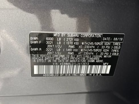 Used 2020 Subaru Ascent Limited w/ Technology Package AWD/4WD image 31