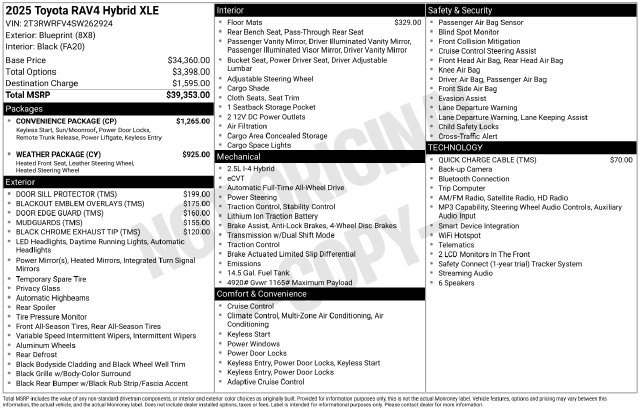 Certified 2025 Toyota RAV4 XLE w/ Convenience Package AWD/4WD image 41