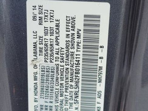 Used 2015 Honda Odyssey EX-L image 34