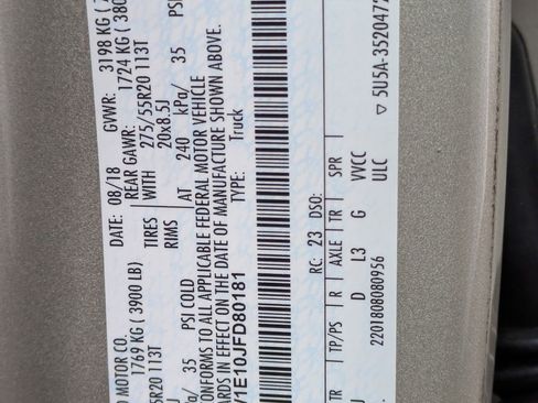 Certified 2018 Ford F150 King Ranch w/ Equipment Group 601A Luxury image 16