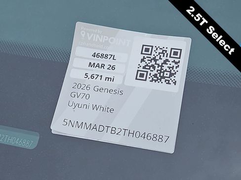 Certified 2026 Genesis GV70 2.5T Select AWD/4WD image 34