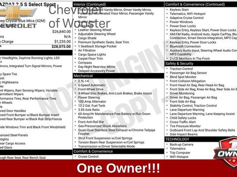 Used 2026 MAZDA MAZDA3 s Sport FWD image 1
