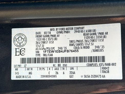 Used 2018 Ford F150 XLT AWD/4WD image 31