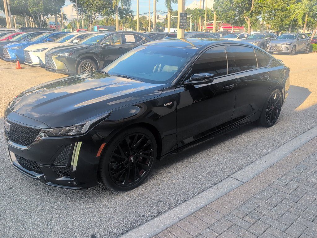 Used 2024 Cadillac CT5 V w/ LPO, Red Accent Package RWD image 2