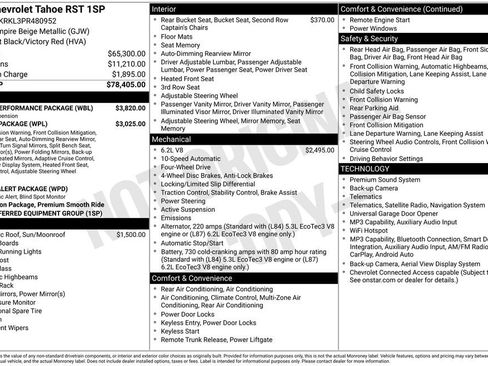 Certified 2023 Chevrolet Tahoe RST w/ Sport Performance Package AWD/4WD image 33