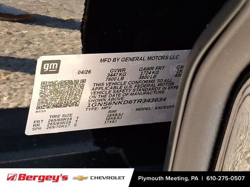 New 2026 Chevrolet Tahoe LT w/ Comfort Package AWD/4WD image 17
