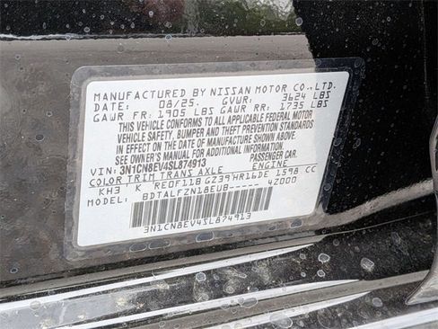 New 2025 Nissan Versa SV w/ Trunk Package image 33