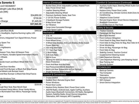 Certified 2025 Kia Sorento S image 13