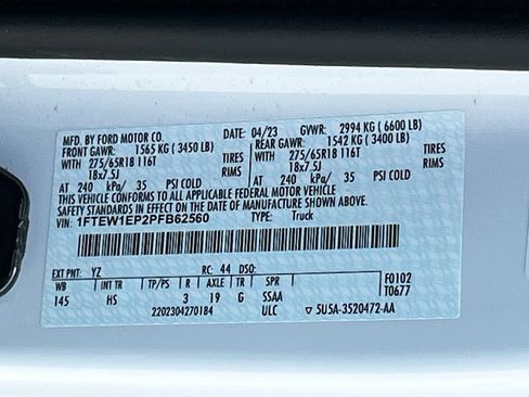 Used 2023 Ford F150 Lariat AWD/4WD image 33