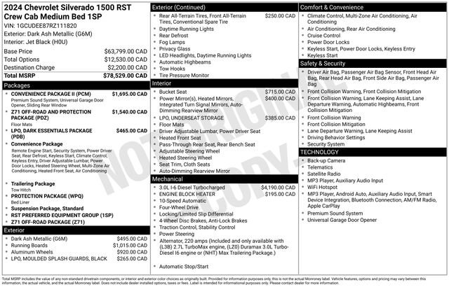 Certified 2024 Chevrolet Silverado 1500 RST w/ Convenience Package II AWD/4WD image 33