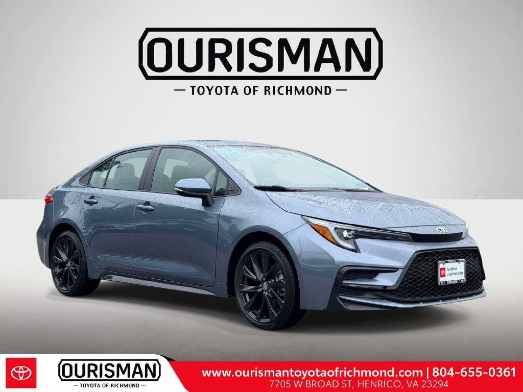 Certified 2025 Toyota Corolla SE w/ SE Premium Package FWD image 1
