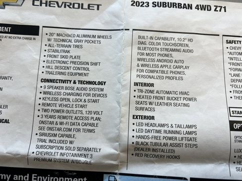 Used 2023 Chevrolet Suburban Z71 w/ Luxury Package image 30