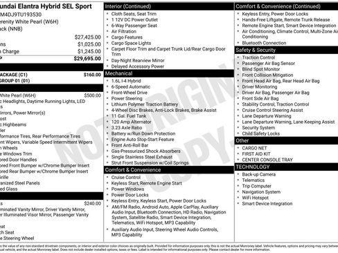 New 2026 Hyundai Elantra SEL w/ Cargo Package FWD image 4