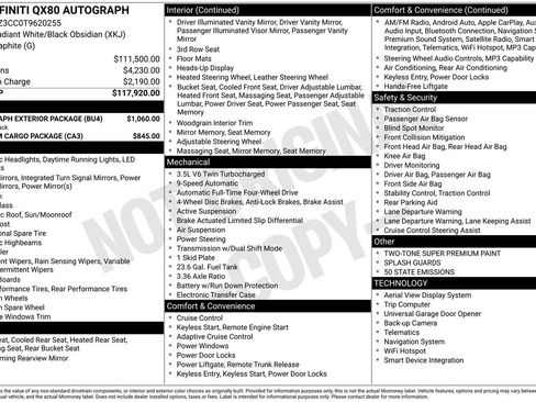 Certified 2026 INFINITI QX80 Autograph w/ Autograph Exterior Package image 27